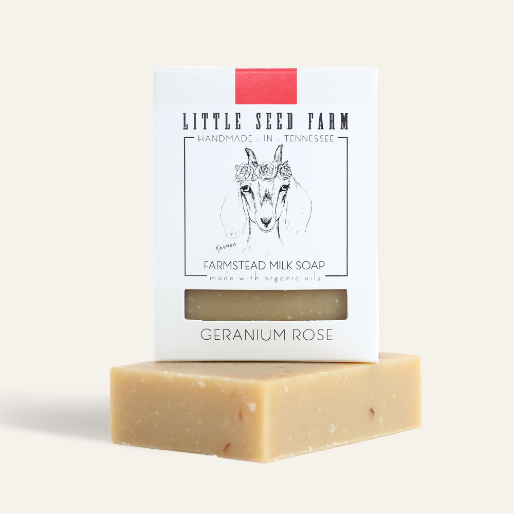 Little Seed Farm Geranium Rose Bar Soap