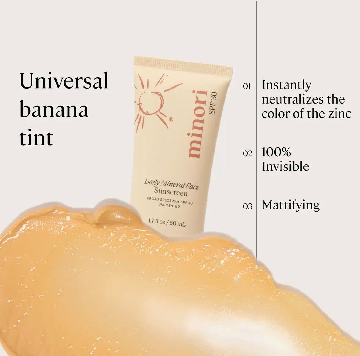 Minori Daily Mineral Sunscreen SPF 30