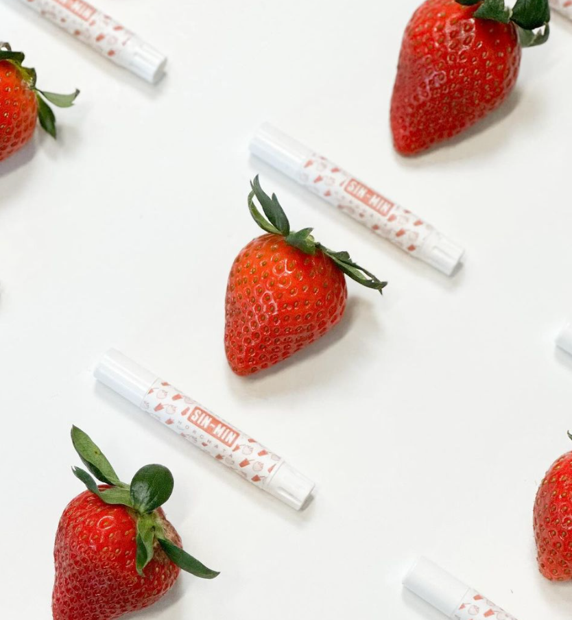 SIN-MIN Strawberry Horchata Lip Balm (Horchata de fresa)