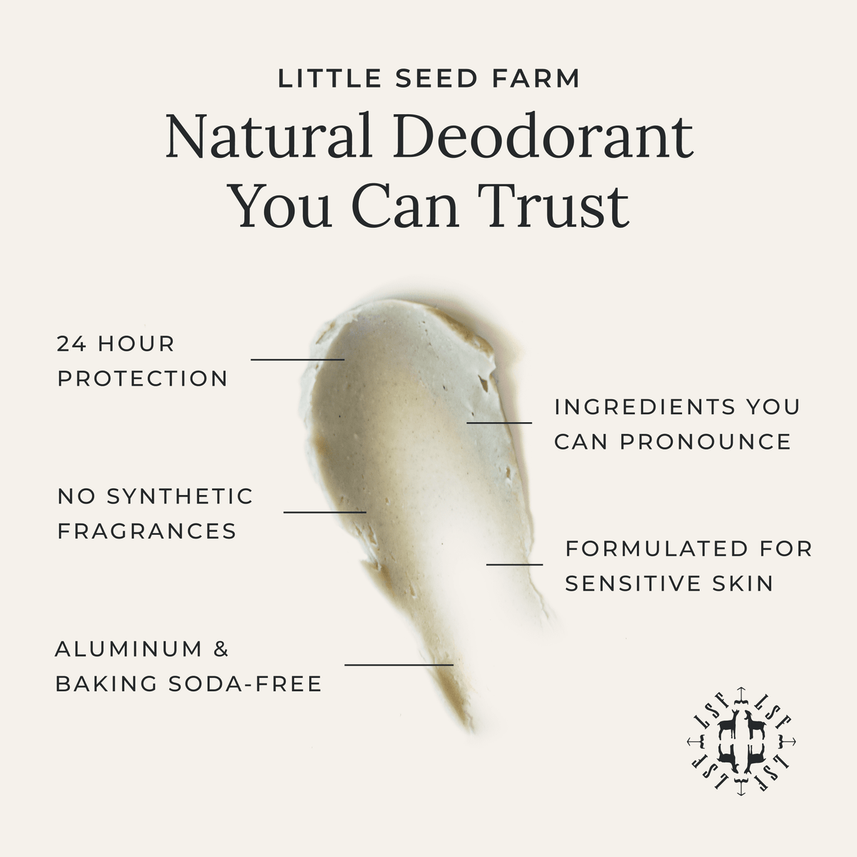Little Seed Farm Orange Vetiver Deodorant Cream-Summer Seasonal