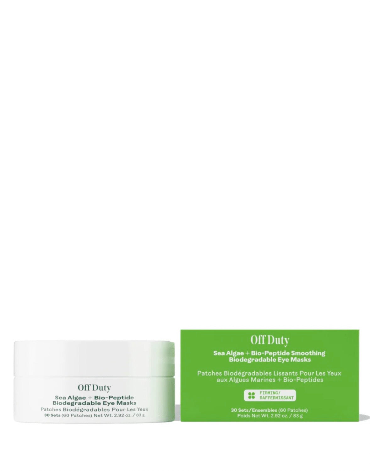 Three Ships OffDuty™ Sea Algae + Bio-Peptide Smoothing Biodegradable Eye Masks
