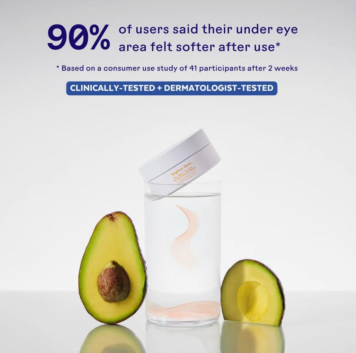 Three Ships Brighter Days™ Red Algae + Avocado Biodegradable Eye Masks