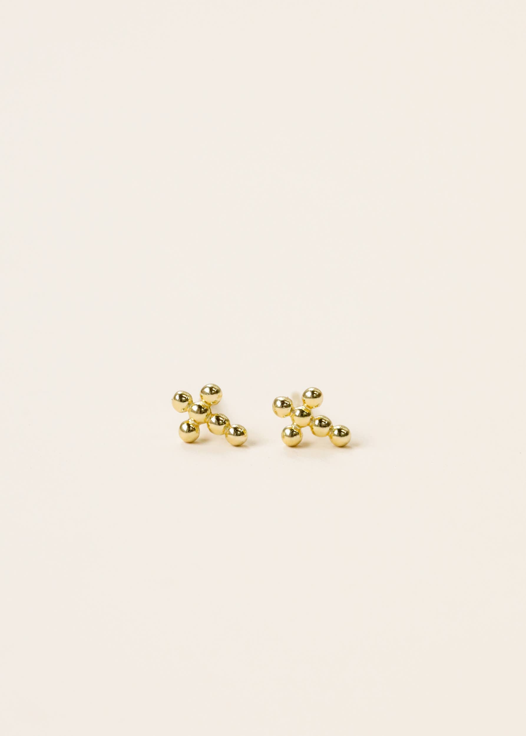 JaxKelly Stud Cross Gold Earrings