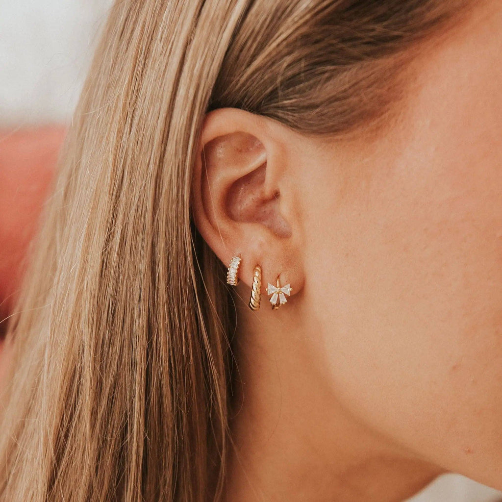 Mauve Jewelry Co.-Lucy Diamond Bow Hoops