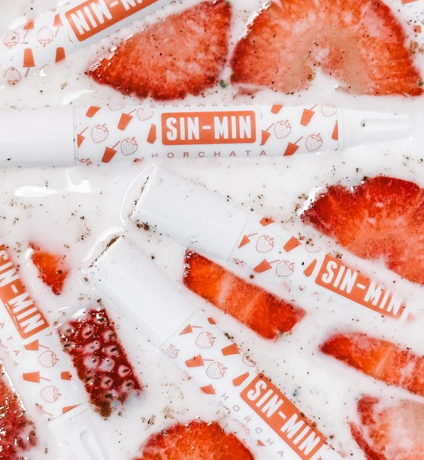 SIN-MIN Strawberry Horchata Lip Balm (Horchata de fresa)