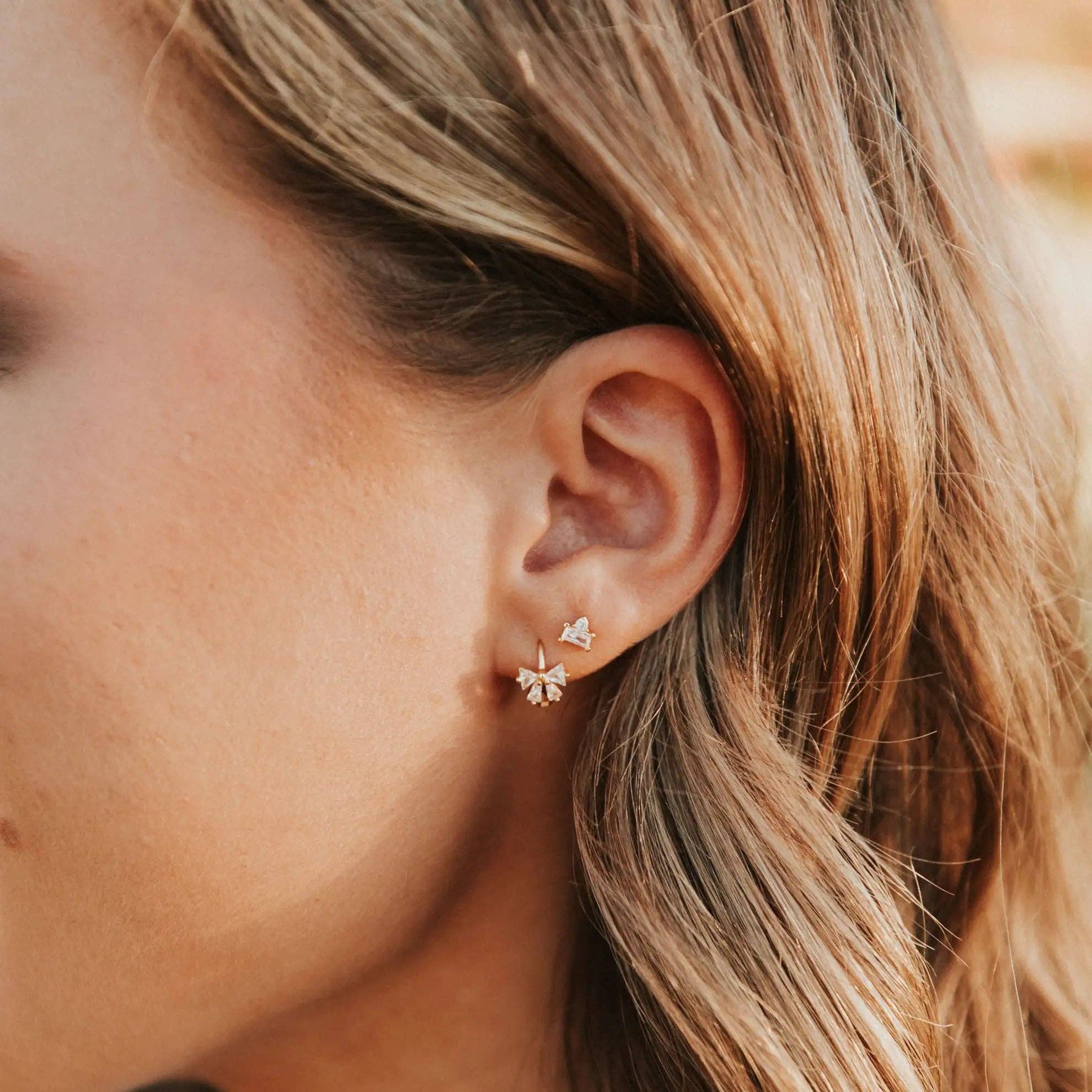 Mauve Jewelry Co.-Lucy Diamond Bow Hoops