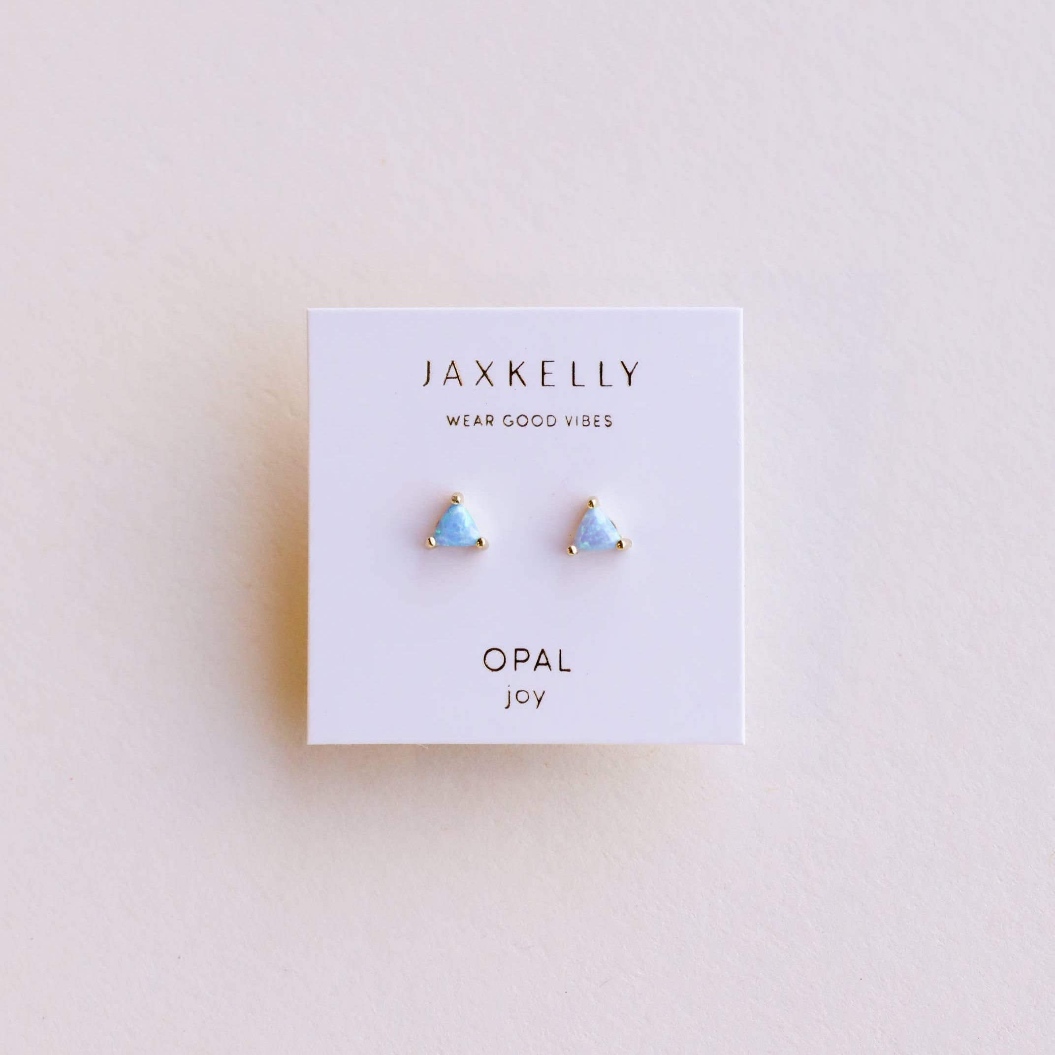Mini Energy Gem - Fire Opal - Gold Earrings