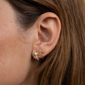 JaxKelly Sun Ray White Opal Earrings